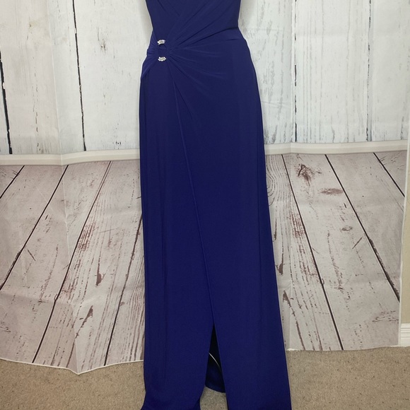 Elegant Navy Blue Dress - Picture 8 of 13